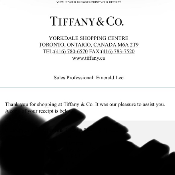 Authentic Tiffany diamond wire bracelet size large.   Original Box & receipt - Picture 3 of 4